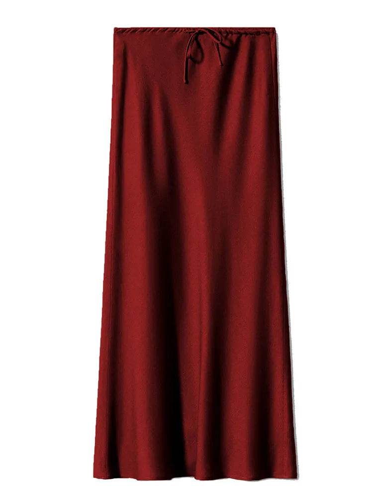 Women's Satin Maxi Skirt - P12 Hub Europe