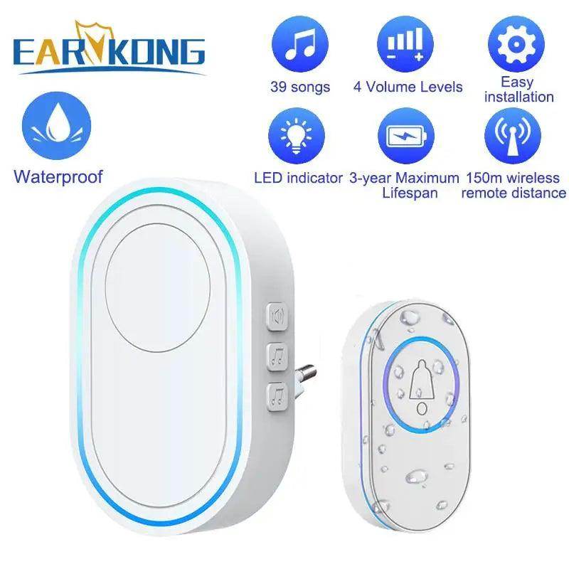 Doorbell Wireless | 39 Tunes, 300M, Waterproof - P12 Hub Europe