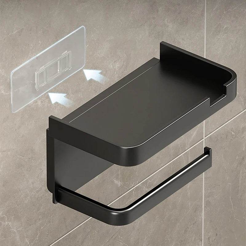 Toilet Paper Holder Plastic Storage Rack Kitchen Towel Placement Of Seasoning Bottles Bathroom Wall Roll Of Paper Phone Storage - P12 Hub Europe