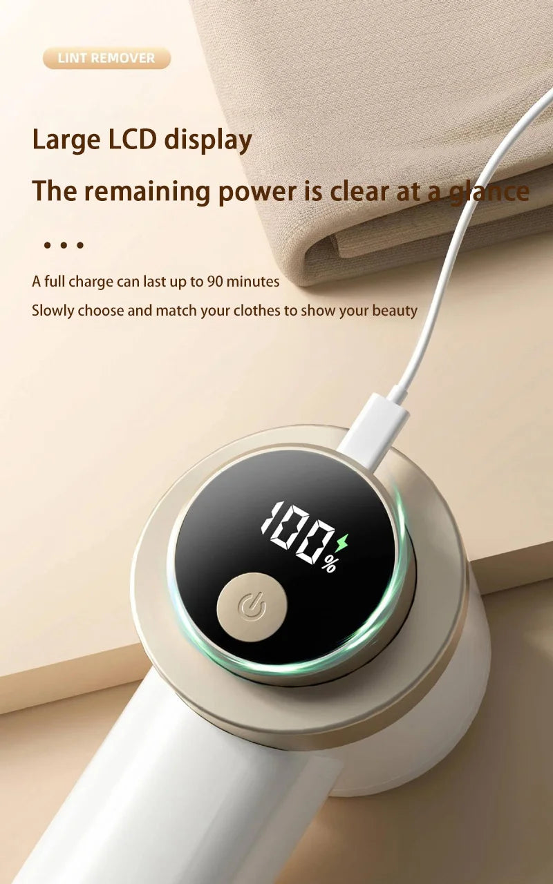 Household Clothing Digital Lint Remover Fabric Shaver Removes Hairs For Cleaning Take Out of Clothes From Home Cat Electric Tool