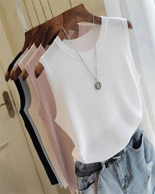 Women's Summer Sleeveless Knit Top - P12 Hub Europe