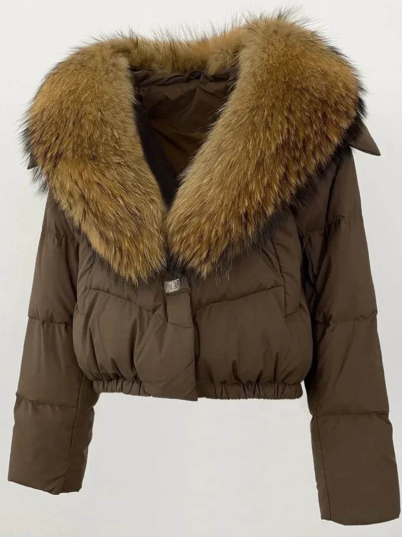 Short Fox Fur Down Puffer - P12 Hub Europe