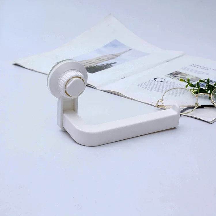 Suction Cup Toilet Paper Holder Wall Mount No Punching High Quality ABS Tissue Towel Roll Dispenser Bathroom Kitchen Accessories - P12 Hub Europe