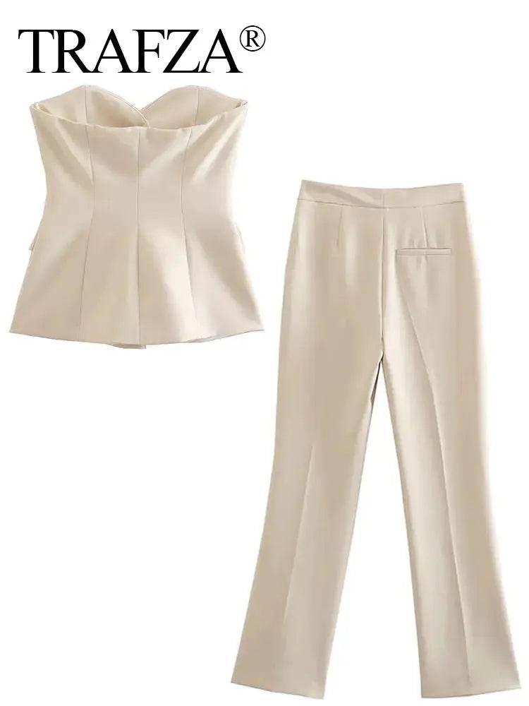 Strapless Side Slit Suit - P12 Hub Europe