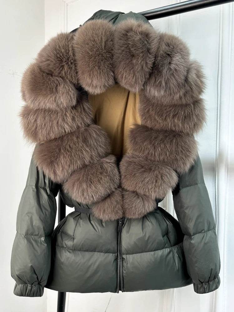 Fox Fur Down Puffer Parka - P12 Hub Europe