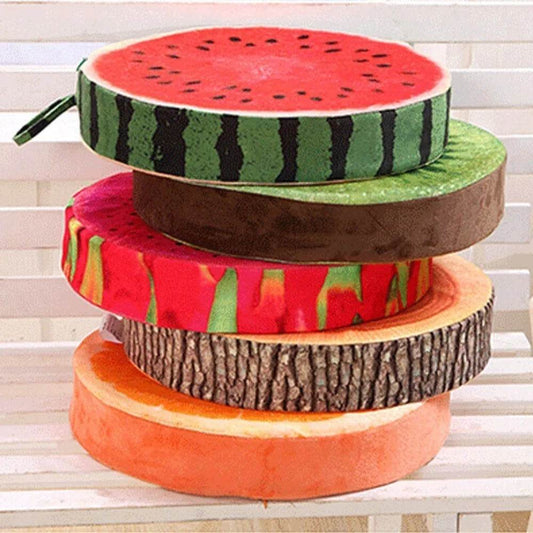 Round Chair Cushions Comfortable Seat Pads Funny Fruit Garden Dining Outdoor Pads - P12 Hub Europe