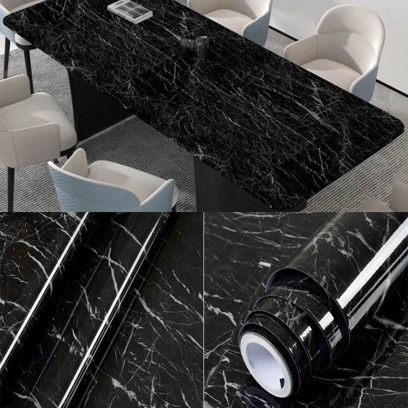 Marble Kitchen Waterproof Stickers PVC Self Adhesive Oil Proof Wall Sticker for Desktop Bathroom Renovation Wall Decor Removable - P12 Hub Europe