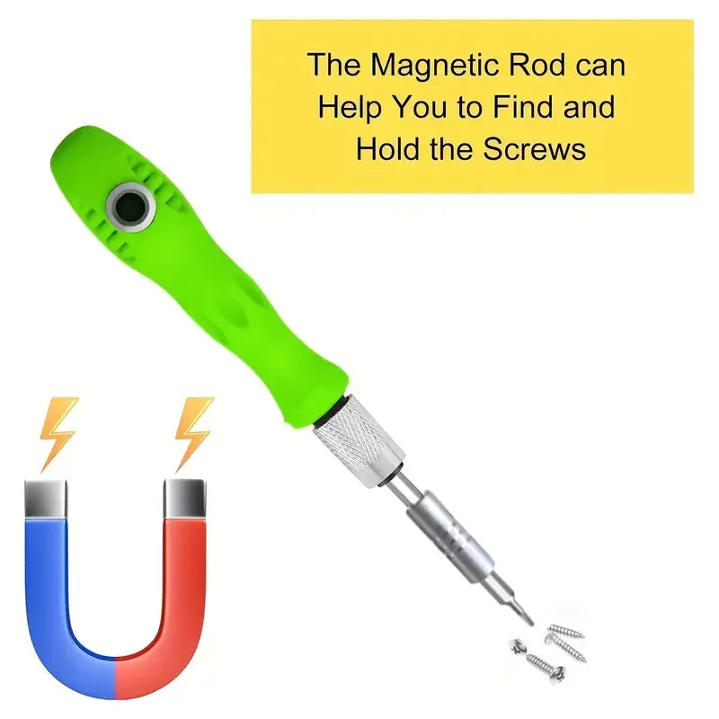 Magnetic Screwdriver Kit: 16-in-1 Screwdriver Set Precision Mini Magnetic Screwdriver Bits Kit Phone Mobile IPad Camera Maintena
