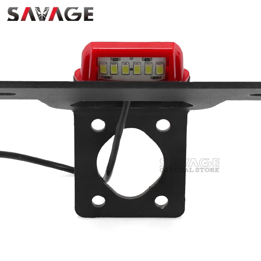 License Plate Holder For YAMAHA YZF R6 2006-2022 YZFR6 18 2020 Motorcycle Tail Frame Bracket LED Number Light Fender Eliminator