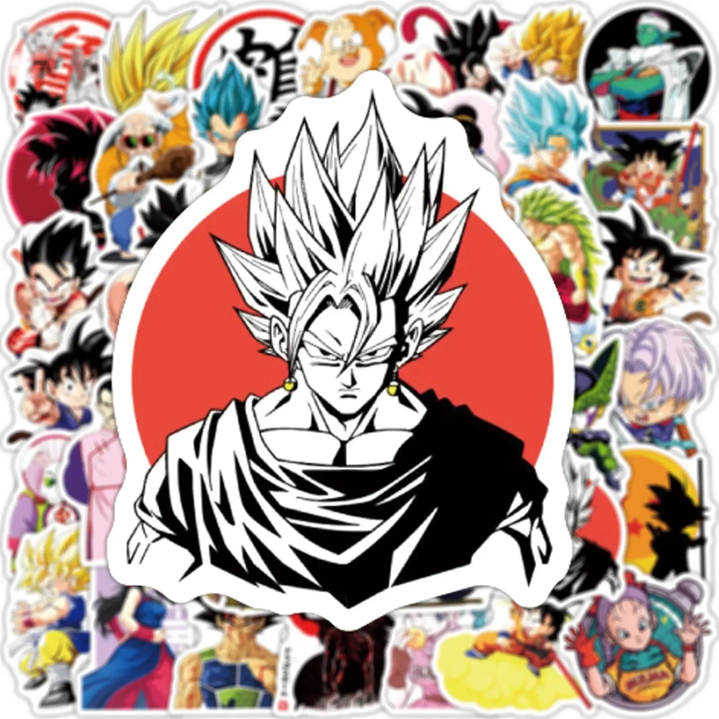 50/100/200Pcs Anime Dragon Ball Stickers for Kids Graffiti Skateboard Laptop Water Bottle Motorcycle Cartoon Sticker Toy Decals