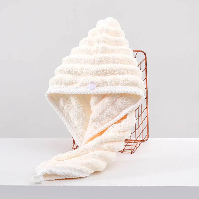 Dry Hair Cap for Women, Thickened and Super Absorbent Headscarf for Wiping Hair, Quick Drying Cap, Dry Hair Towel - P12 Hub Europe