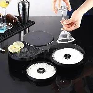 3-layer ABS Rotating Cocktail Seasoning Box, Bar Wine Accessories, Mixed Salt and Sugar Box, Bar Bartender Mixer Toolbox - P12 Hub Europe