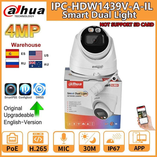 Outdoor Camera Dahua 4MP PoE Dual Light, Human Detect - P12 Hub Europe