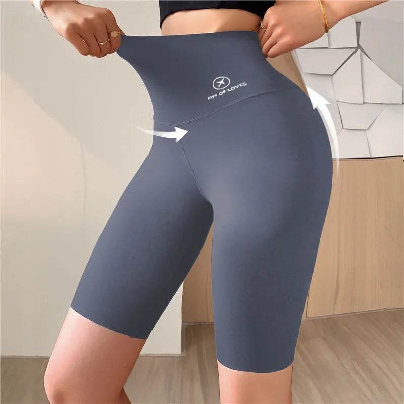 Women's High Waist Gym Shorts - P12 Hub Europe