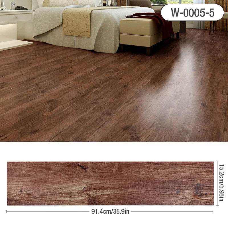 3D Self-Adhesive thick Wood Grain Floor sticker Wallpaper Modern Wall Sticker Waterproof Living Room Toilet Kitchen Home Decor - P12 Hub Europe