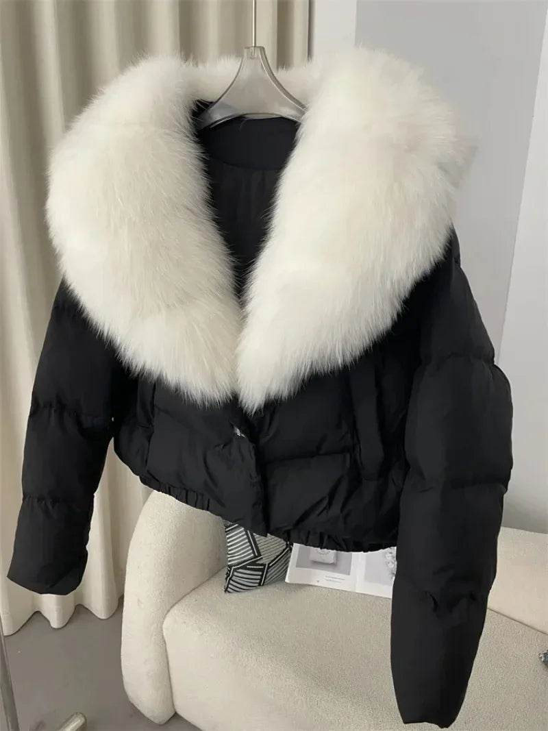 Short Fox Fur Down Puffer - P12 Hub Europe