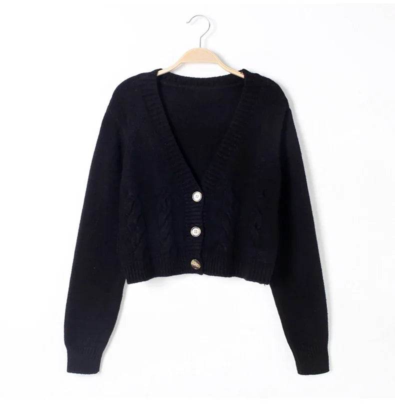 Twist Knit Cropped Cardigan - P12 Hub Europe