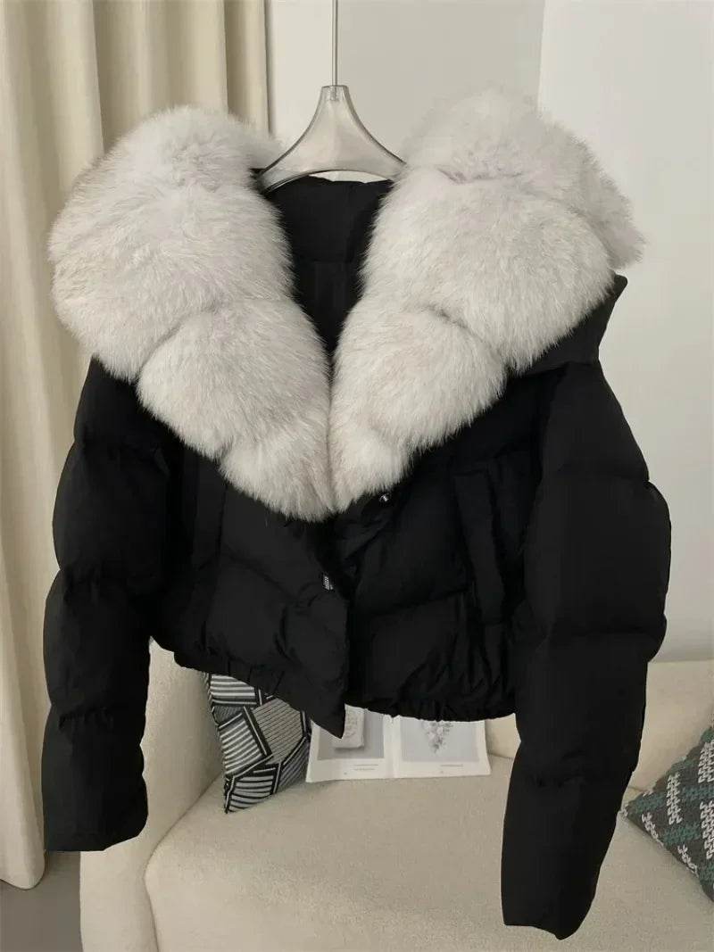 Short Fox Fur Down Puffer - P12 Hub Europe