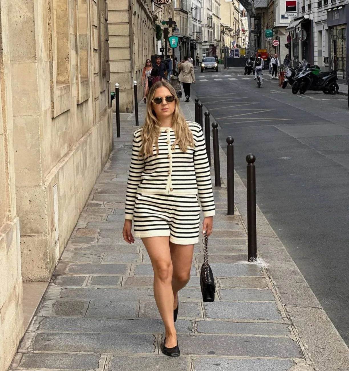 Tossy Zebra Knit Shorts Set - P12 Hub Europe