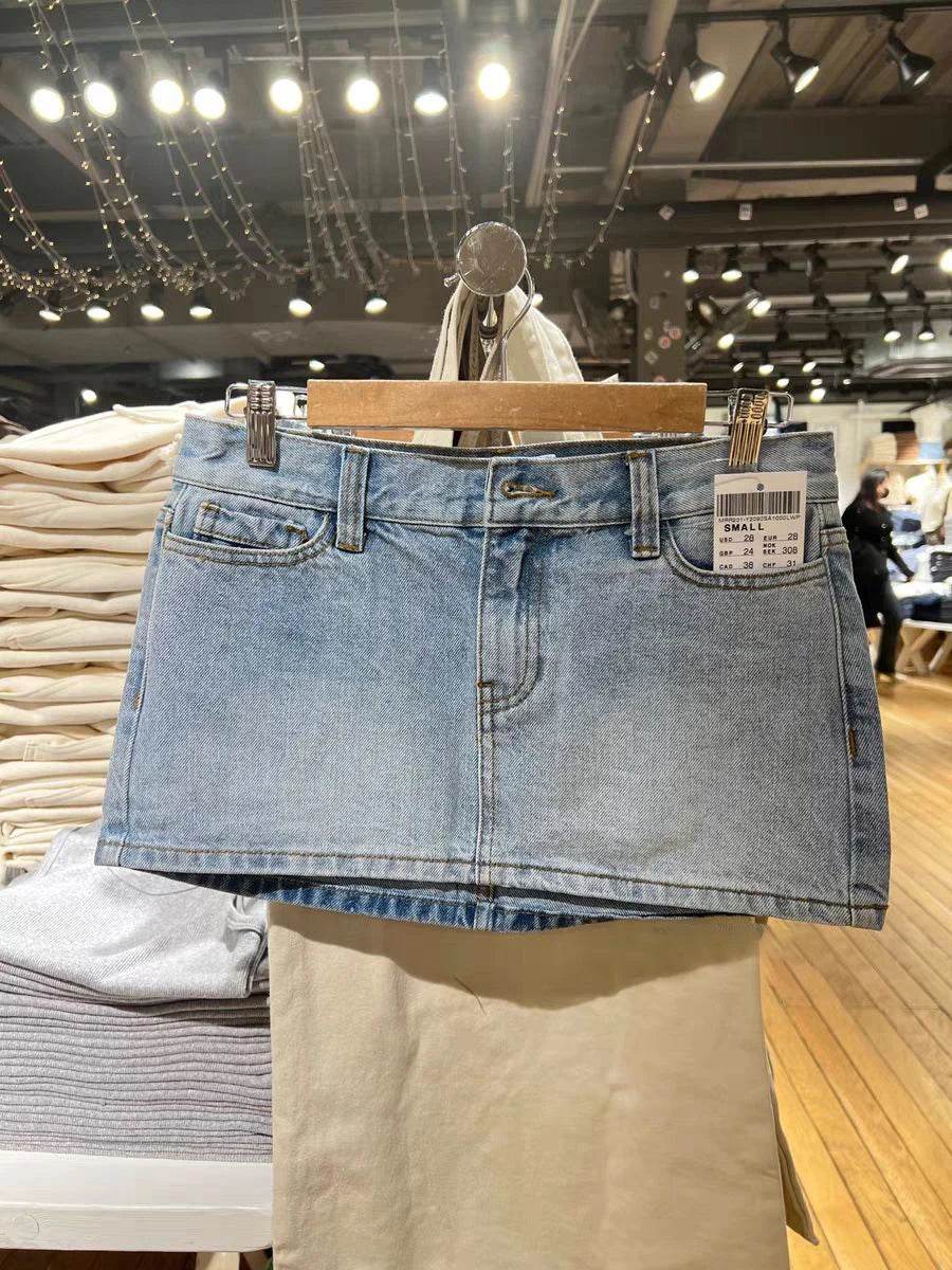 Women's Vintage Denim Mini Skirt - P12 Hub Europe