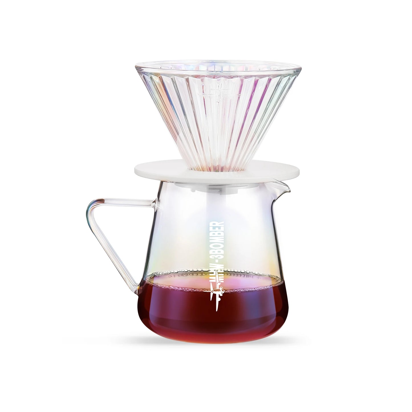 MHW-3BOMBER 500ml Coffee Server Glass Coffee Pot Espresso Dripper Pour Over Maker Brewer Pot Clear Chic Home Kitchen Accessories