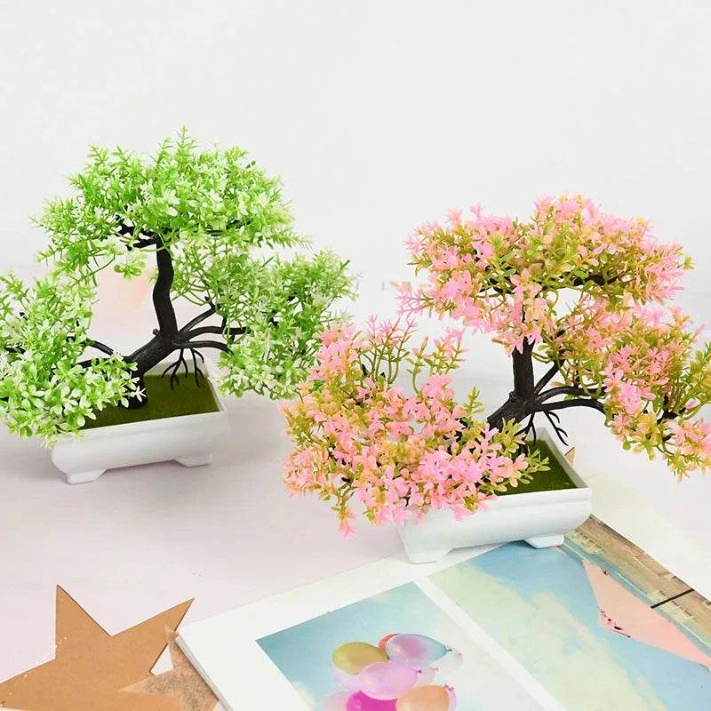 Artificial Plants Bonsai Small Tree Pot Fake Plant Flowers Potted Ornaments For Home Room Table Decoration Hotel Garden Decor - P12 Hub Europe