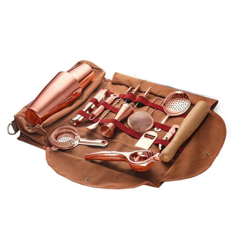 Professional Bartender Travel Bag Portable Bar Canvas Tool Bag Cocktail Shaker Wine Set Storage Bag Without Tools - P12 Hub Europe