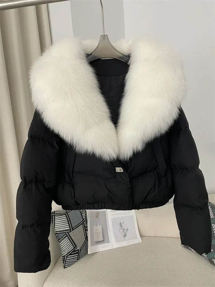Short Fox Fur Down Puffer - P12 Hub Europe