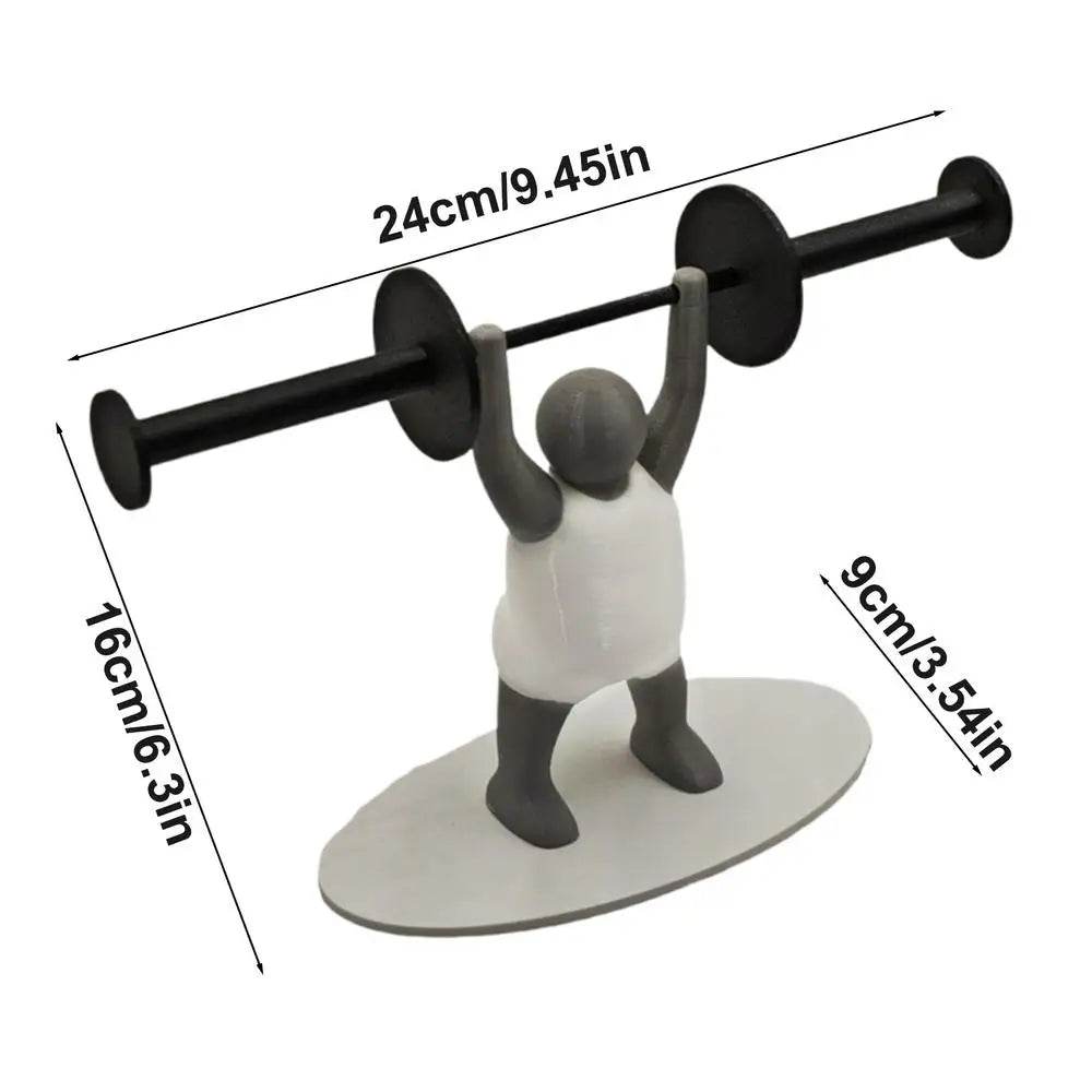 Weightlifting Figure Paper Towel Holder 3D Printing Decorative Bathroom Toilet Paper Stand Creative Tissue Roll Rack For Bedroom - P12 Hub Europe