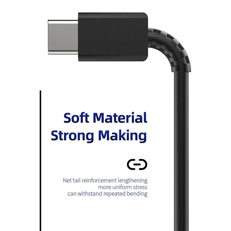 45W 5A PD Dual USB Super Fast Charge Cable for Samsung S22 S23 S24 Plus Note 20 Ultra A53 A54 A55 Quick Charge Data Cable 2m