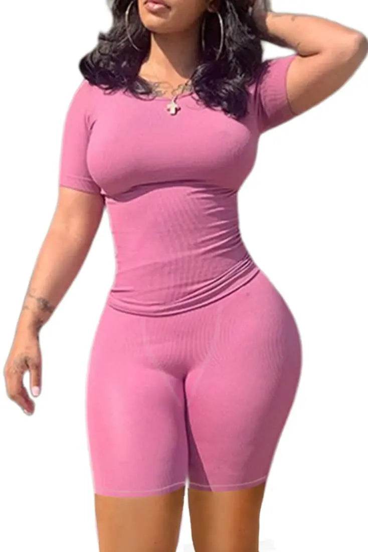 Ribbed Summer Lounge Shorts Set - P12 Hub Europe
