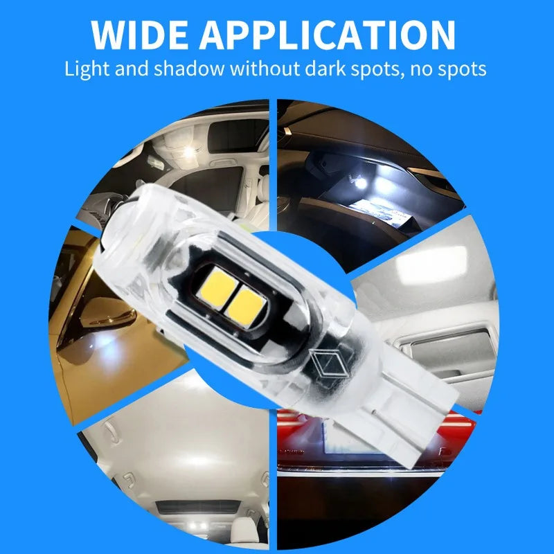 T10 LED Strobe Light 3030 5SMD 5W5 Flashing Lamp for Motorcycle Car License Plate Infinite Decoding Clearance Light