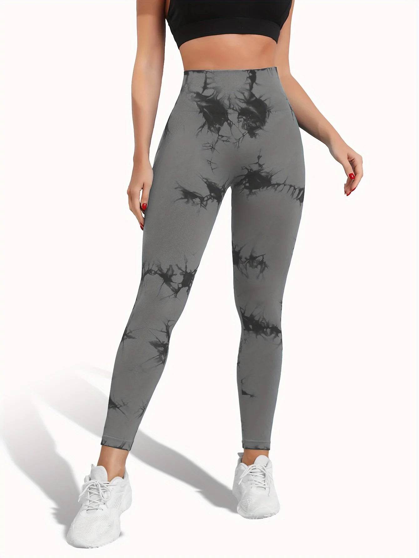 Tie Dye Seamless Butt Lift Leggings - P12 Hub Europe
