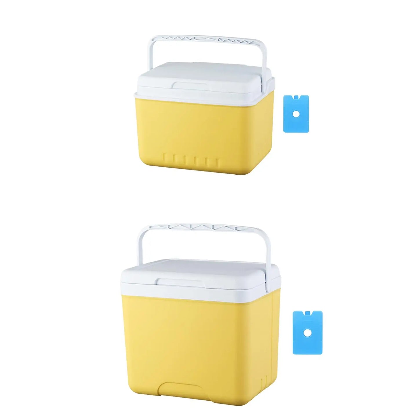Insulated Cooler Hard Bucket with Handle Organizer for Picnic Beach Barbecue