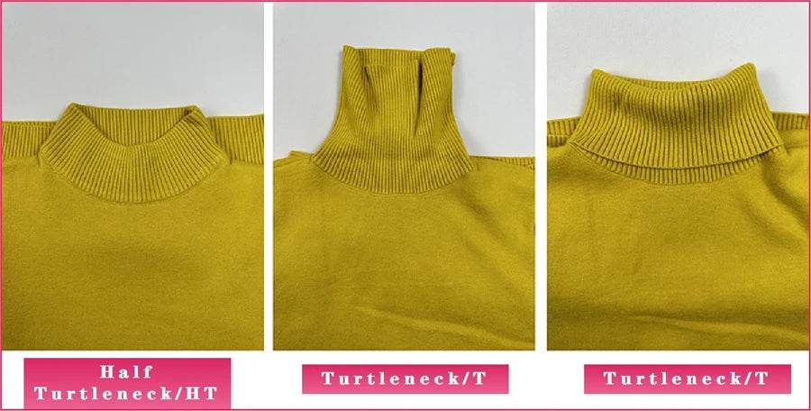 Elegant Velvet Lined Turtleneck Sweater - P12 Hub Europe