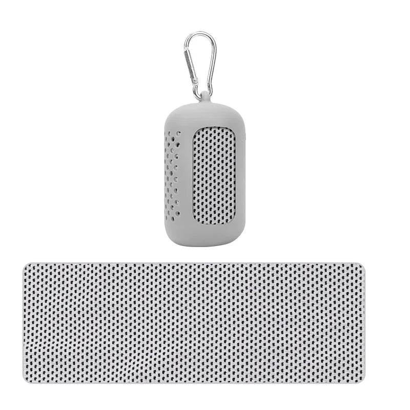 Cooling Towel Circular Silicone Wrapped Cold Towel Quick Drying Microfiber Towels Beach Accessories Towel Sport Fitness - P12 Hub Europe