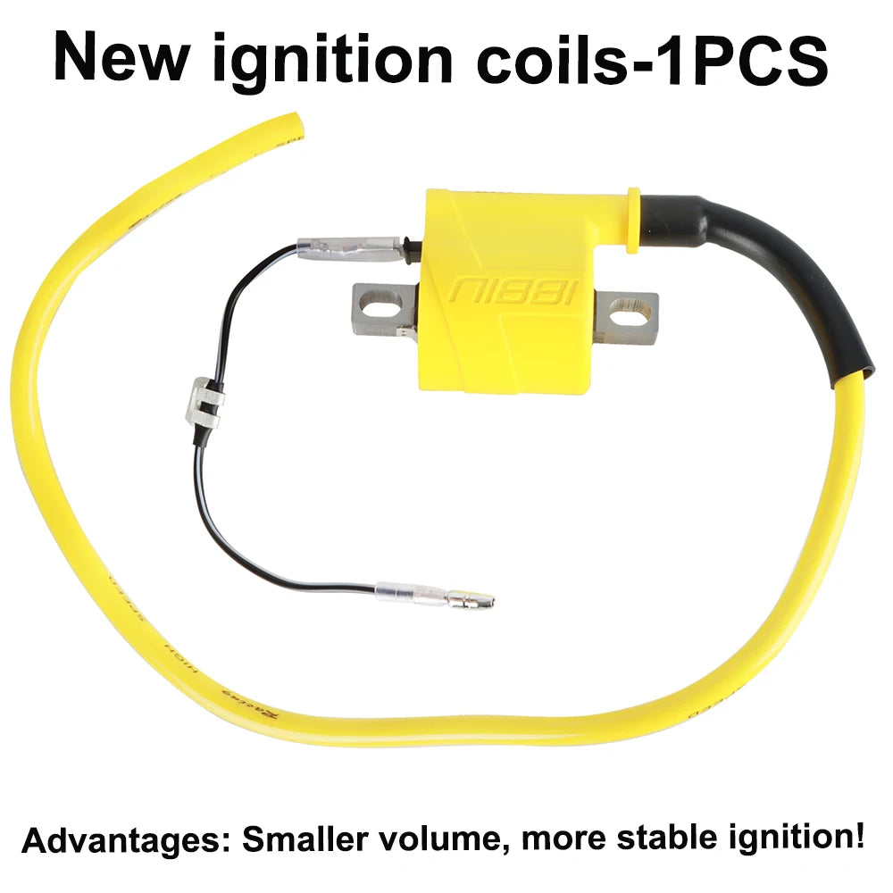 NIBBI 2T/4T Motorcycle Ignition Coil Universal Racing Coil for ATV Scooter Moped Go Kart Dirt Bike Yamaha Ktm Engine Ignition