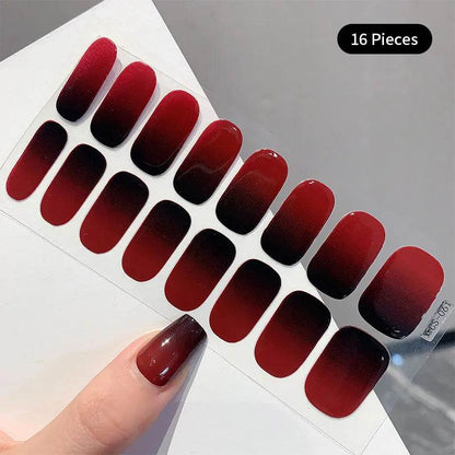 Full Cover Gradient Nail Stickers Multi Color -