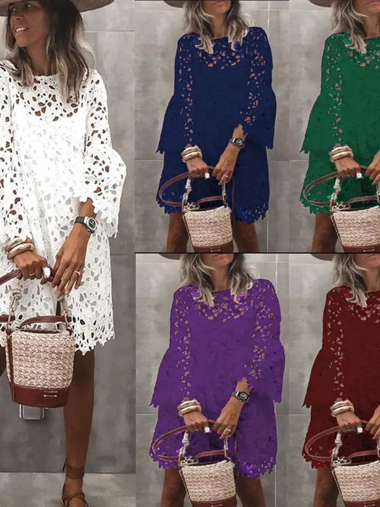 Ethnic Lace Knee Dress - P12 Hub Europe