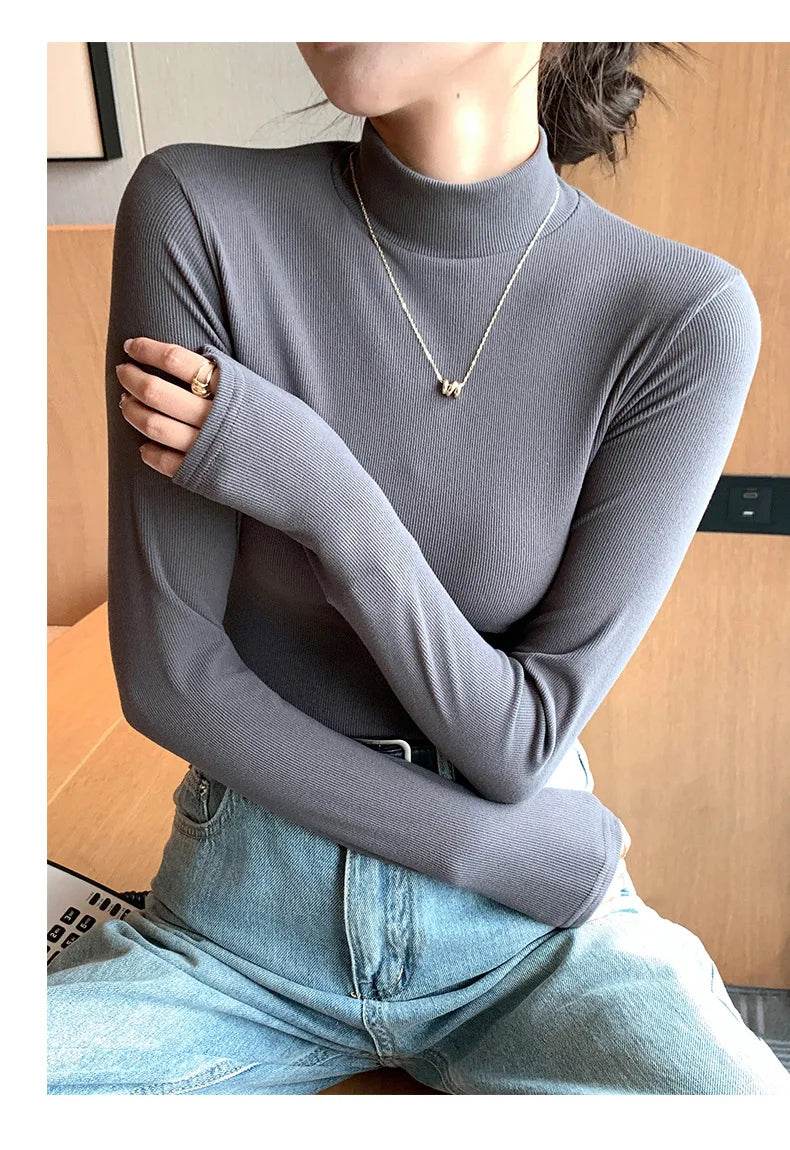 Women's Half Turtleneck Sweater - P12 Hub Europe