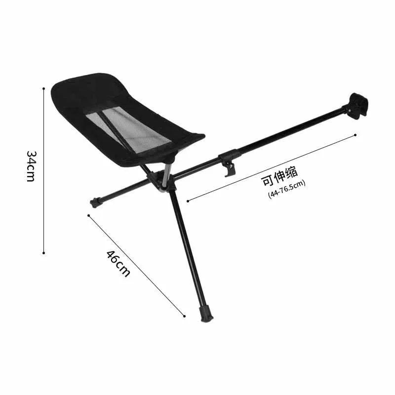 Fishing BBQ Camping Chair Foot Recliner Foot Rest Portable Stool Collapsible Footstool for Outdoor Camping Beach Chair Folding