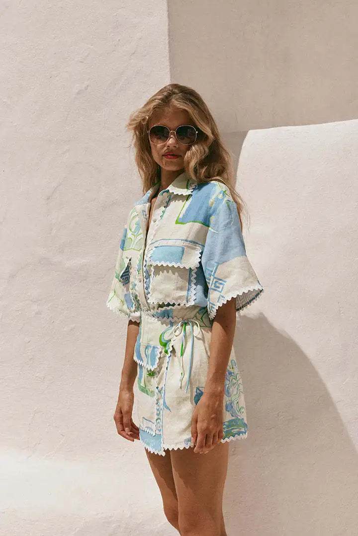 Fashion Printed Ruffle Skirt Set - P12 Hub Europe