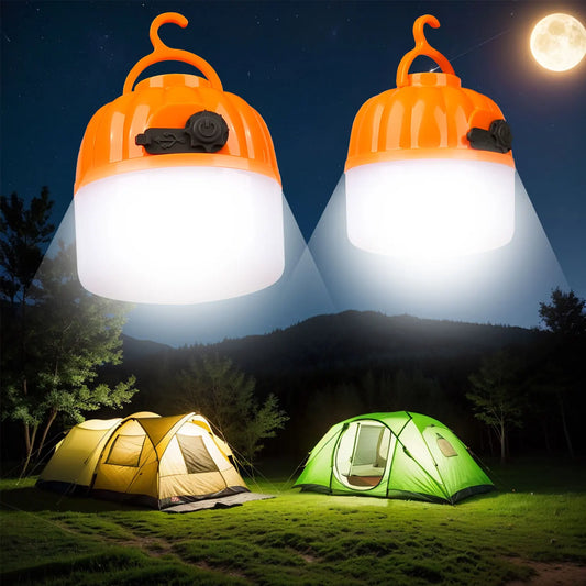 Portable Mini Camping Lamp 4 Lighting Mode With Hook USB Rechargeable IPX4  Waterproof Tent Light Outdoor Emergency Torch