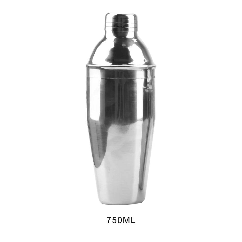 1Pcs 250/350/550/750ml Stainless Steel Cocktail Shaker Cocktail Mixer Wine Martini Drinking Boston Style Shaker Party Bar Tools - P12 Hub Europe
