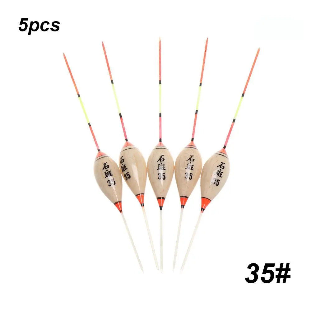 5pcs New Fishing Floats Balsa Flotteur Balsa Wood Wooden Floats Durable Portable Exquisite High Quality Floats Hot 3# 4# 10#