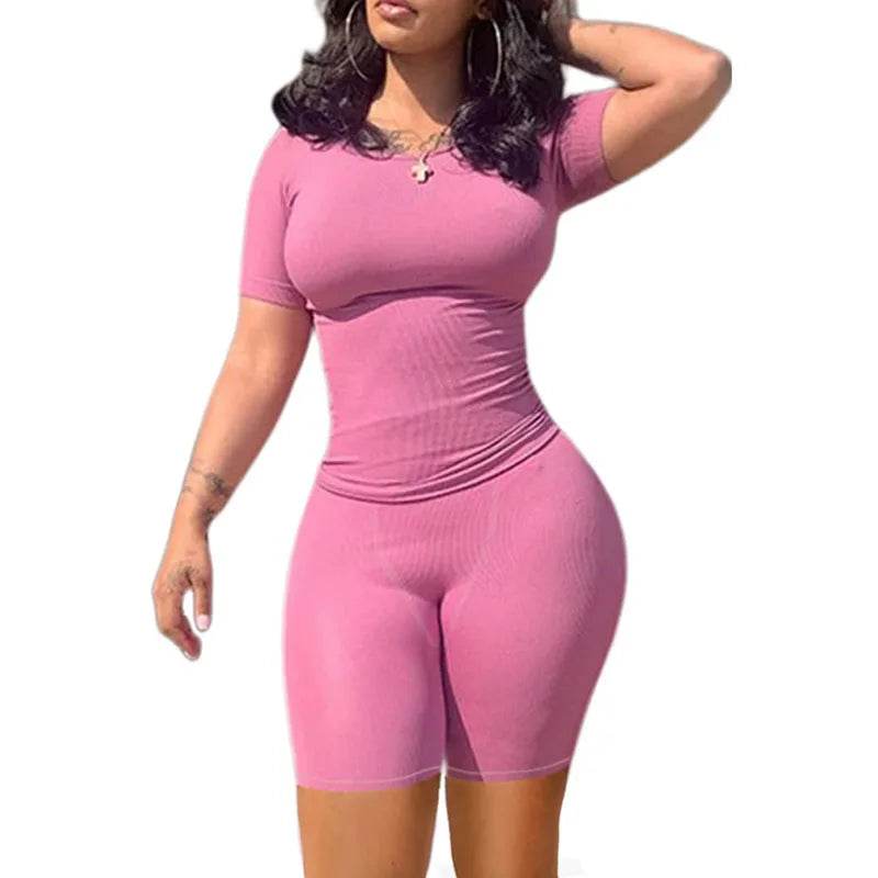 Ribbed Summer Lounge Shorts Set - P12 Hub Europe