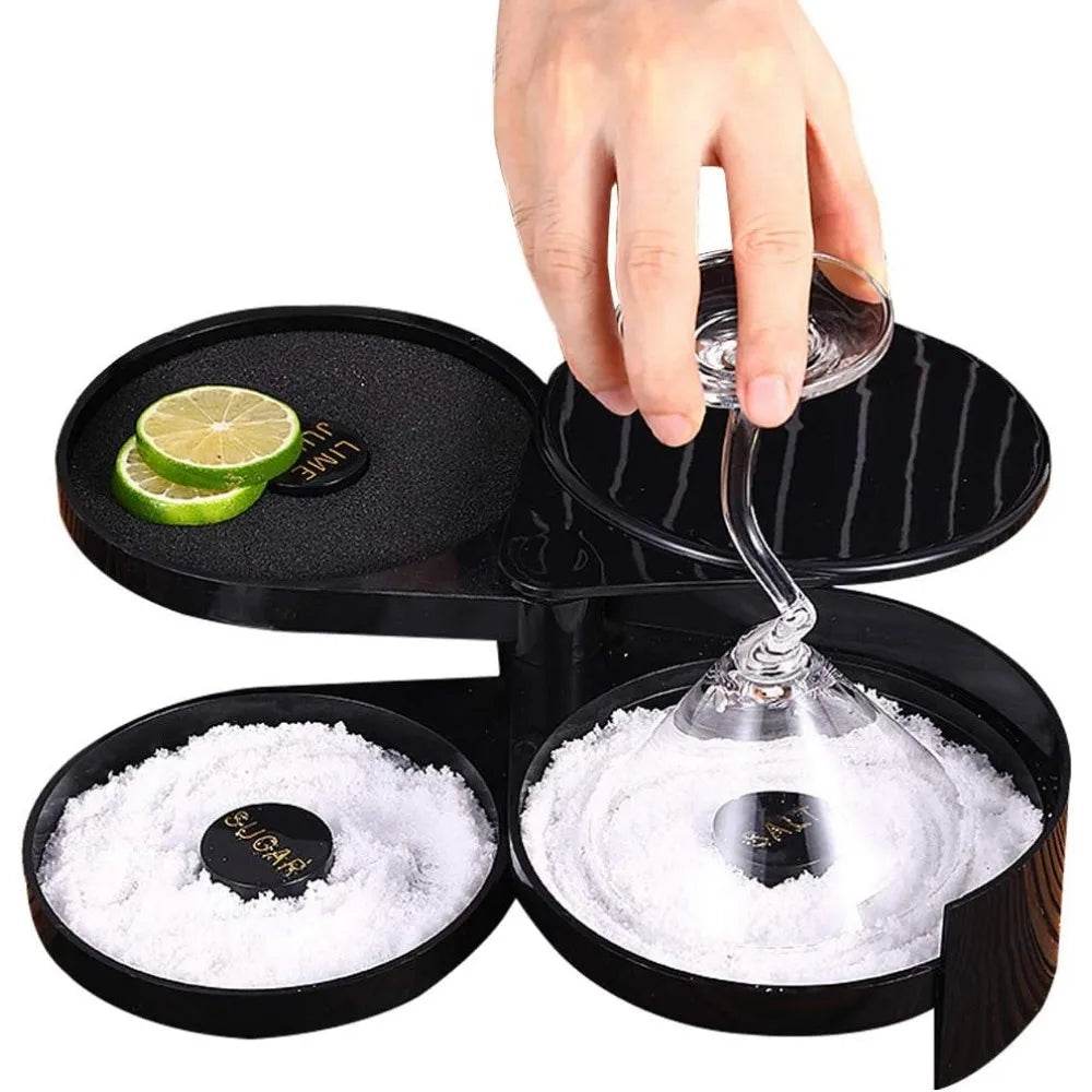 3-layer ABS Rotating Cocktail Seasoning Box, Bar Wine Accessories, Mixed Salt and Sugar Box, Bar Bartender Mixer Toolbox - P12 Hub Europe