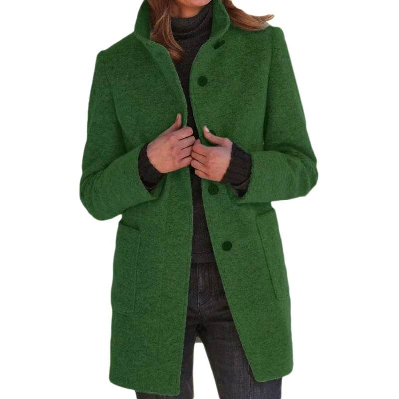 Warm Wool Blend Trench Coat - P12 Hub Europe