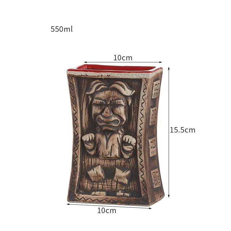 60 Types Ceramic Hawaii Tiki Mugs Creative Cocktail Glasses Beer Glass Martini Glasses Wine Glass Funny Cup Gift for Men - P12 Hub Europe