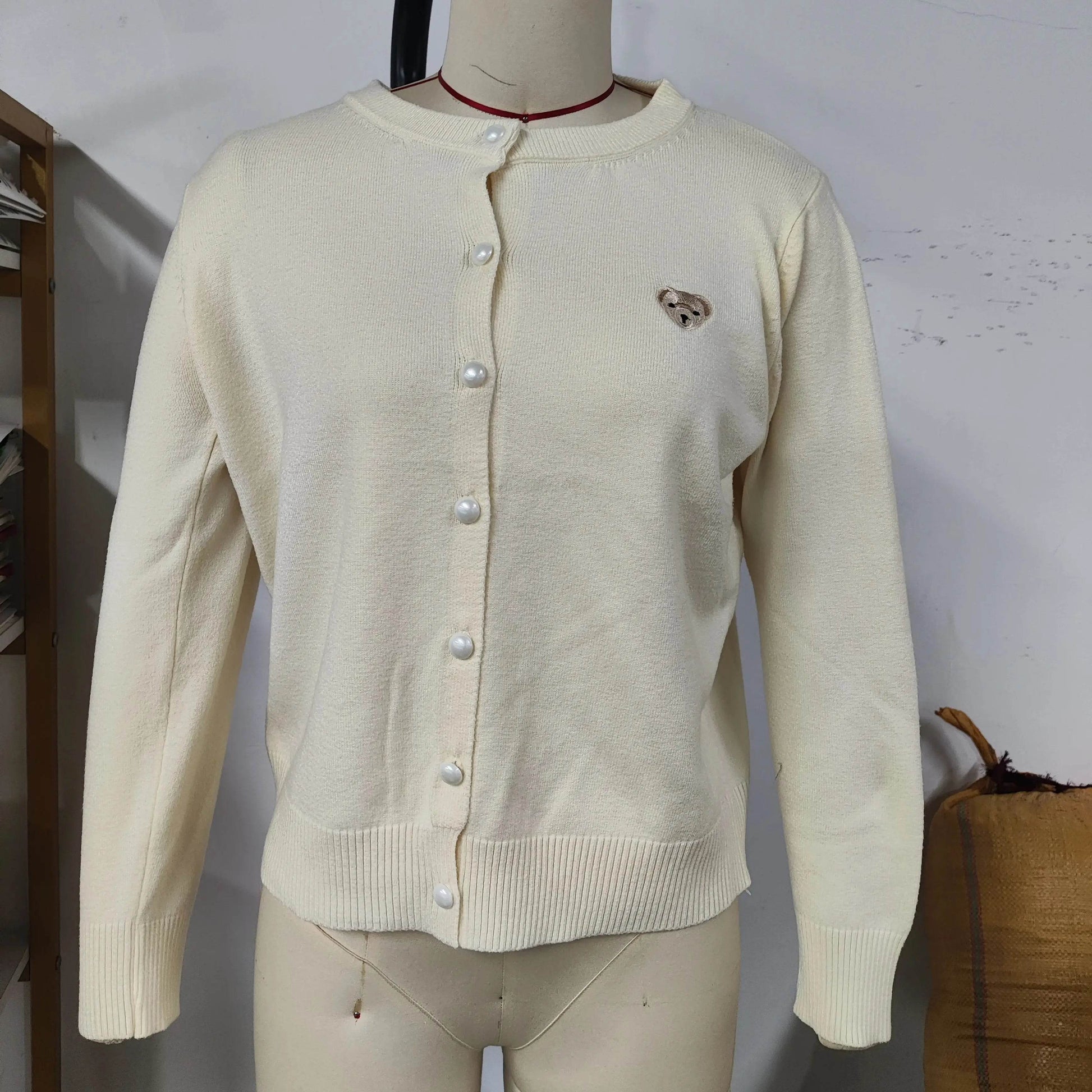 Cartoon Embroidery Cardigan - P12 Hub Europe